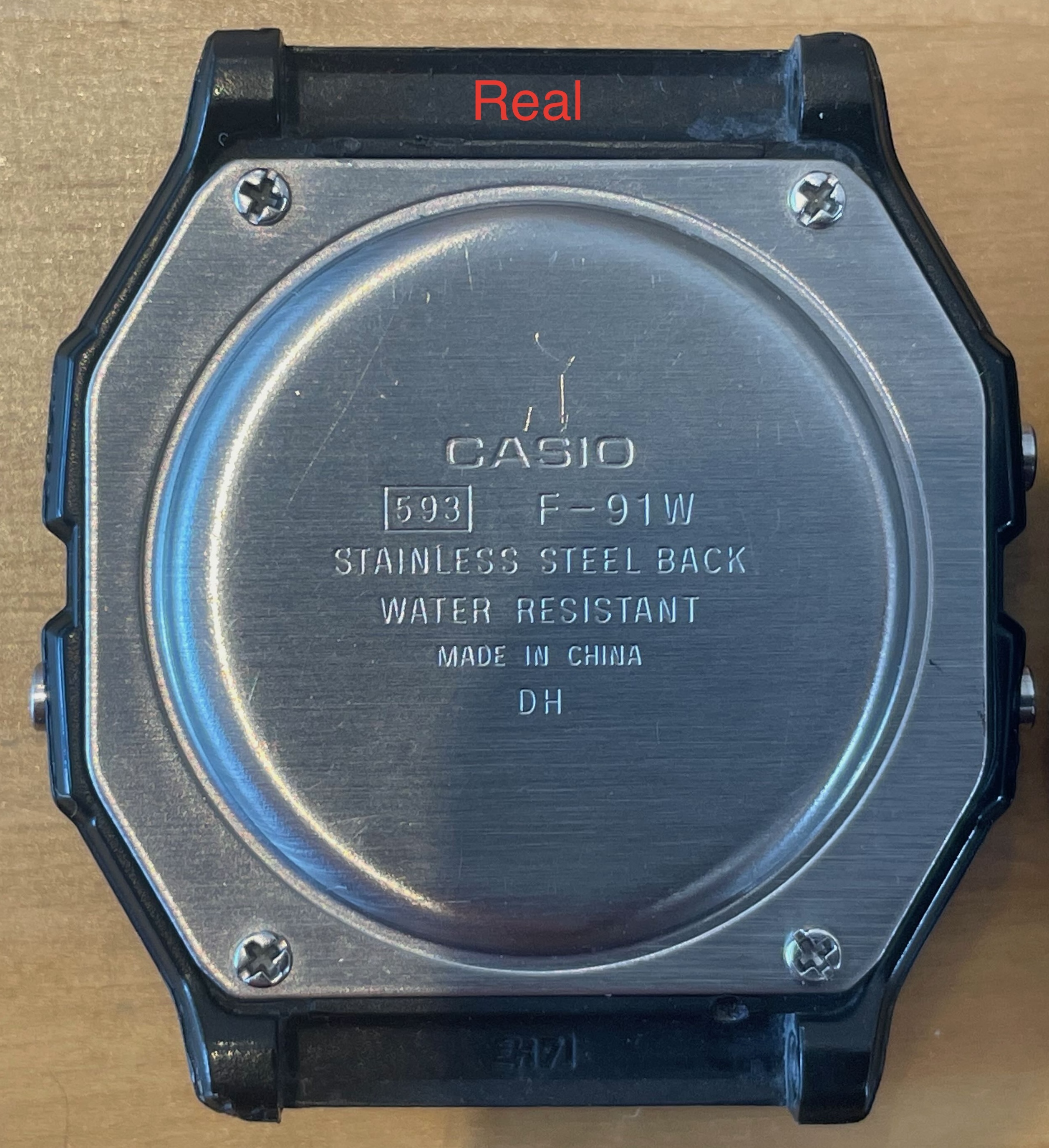 Genuine F91-W back