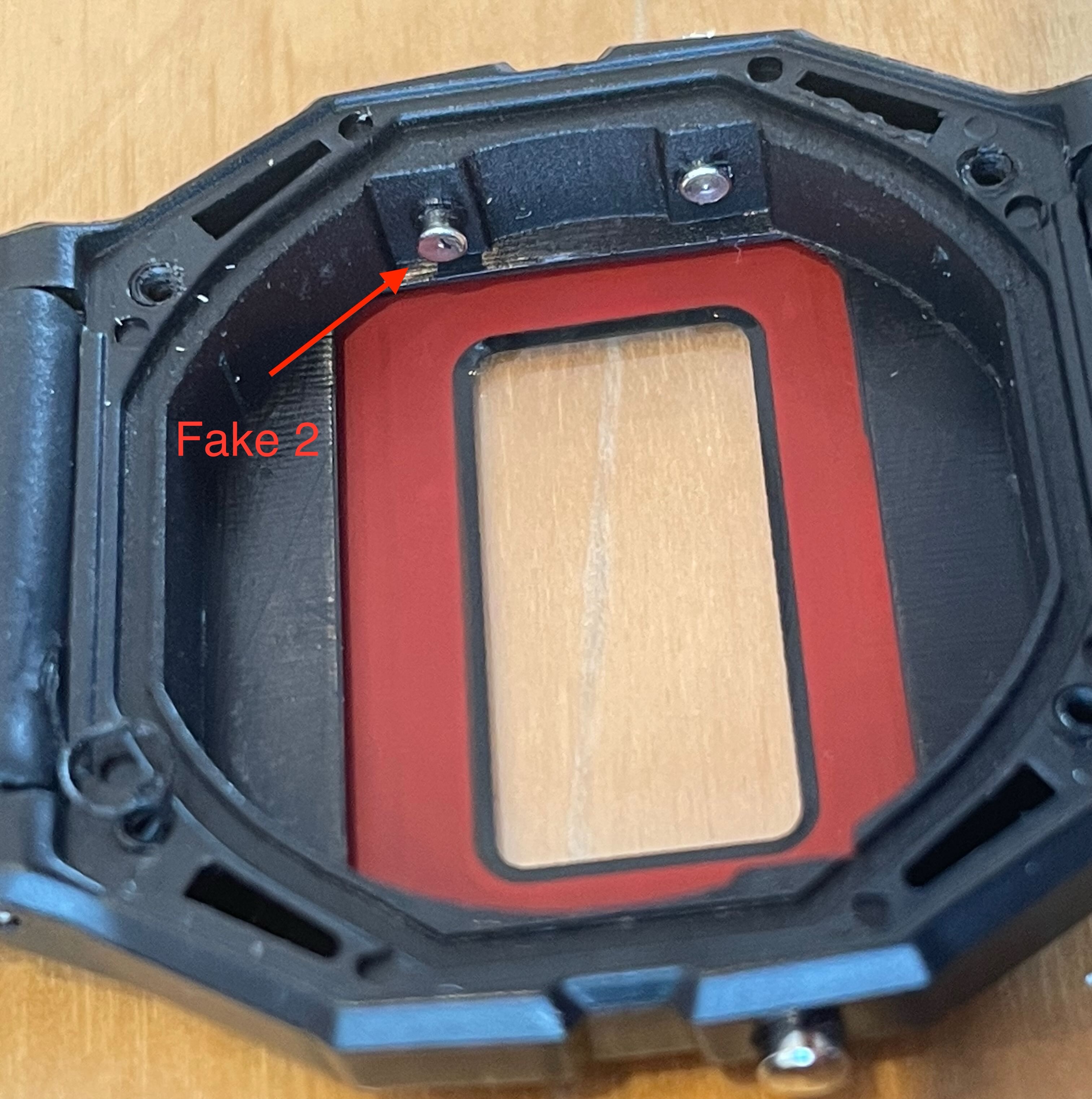 Fake F91-W buttons